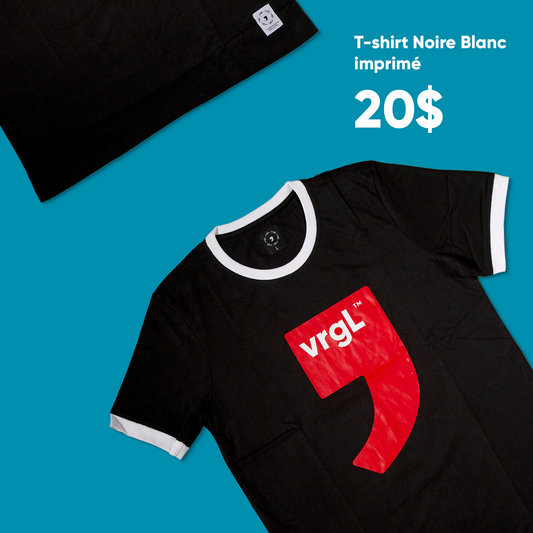 Two tone printed t-shirts with VRGL logo